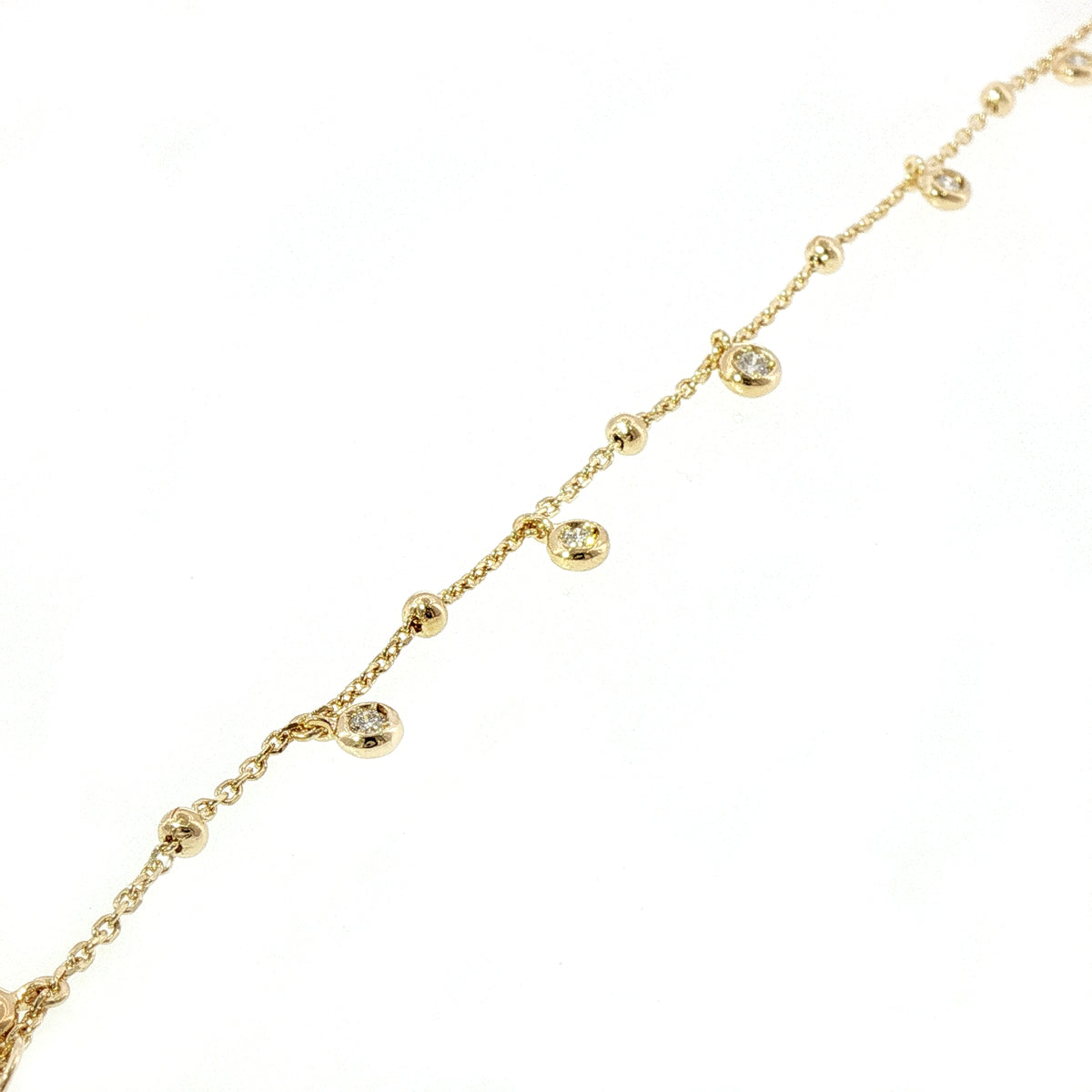 Bracciale in Argento 925 con Spot di Diamanti Lab-Grown Taglio Brillante