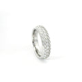 Yellow gold band with brilliant-cut lab-grown diamonds, 1.18 carats.