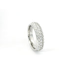 Yellow gold band with brilliant-cut lab-grown diamonds, 1.18 carats.