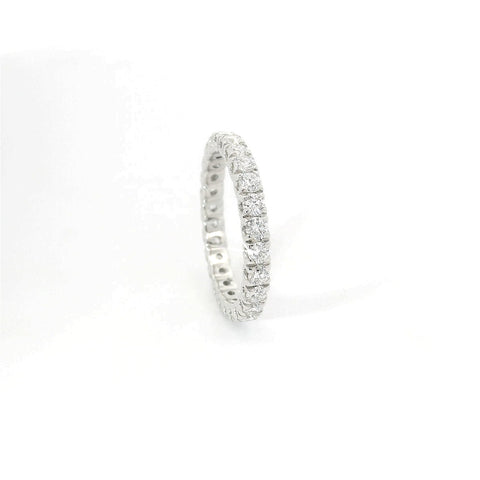 Eternity in oro bianco e diamanti lab-grown taglio brillante, 1,36 carati.