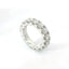 Comfortable eternity ring in white gold and brilliant-cut lab-grown diamonds, 5.10 carats.
