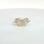 Anello Cushion Trillion Wings