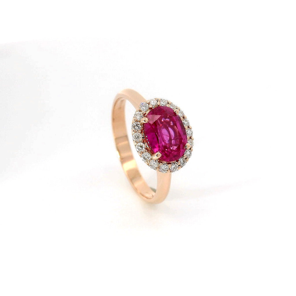 Anello Oval Halo