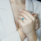 Anello Emerald Crown