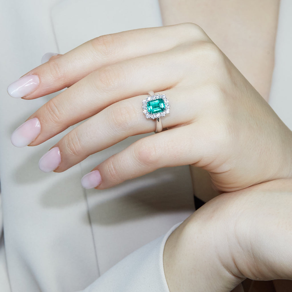 Anello Emerald Crown
