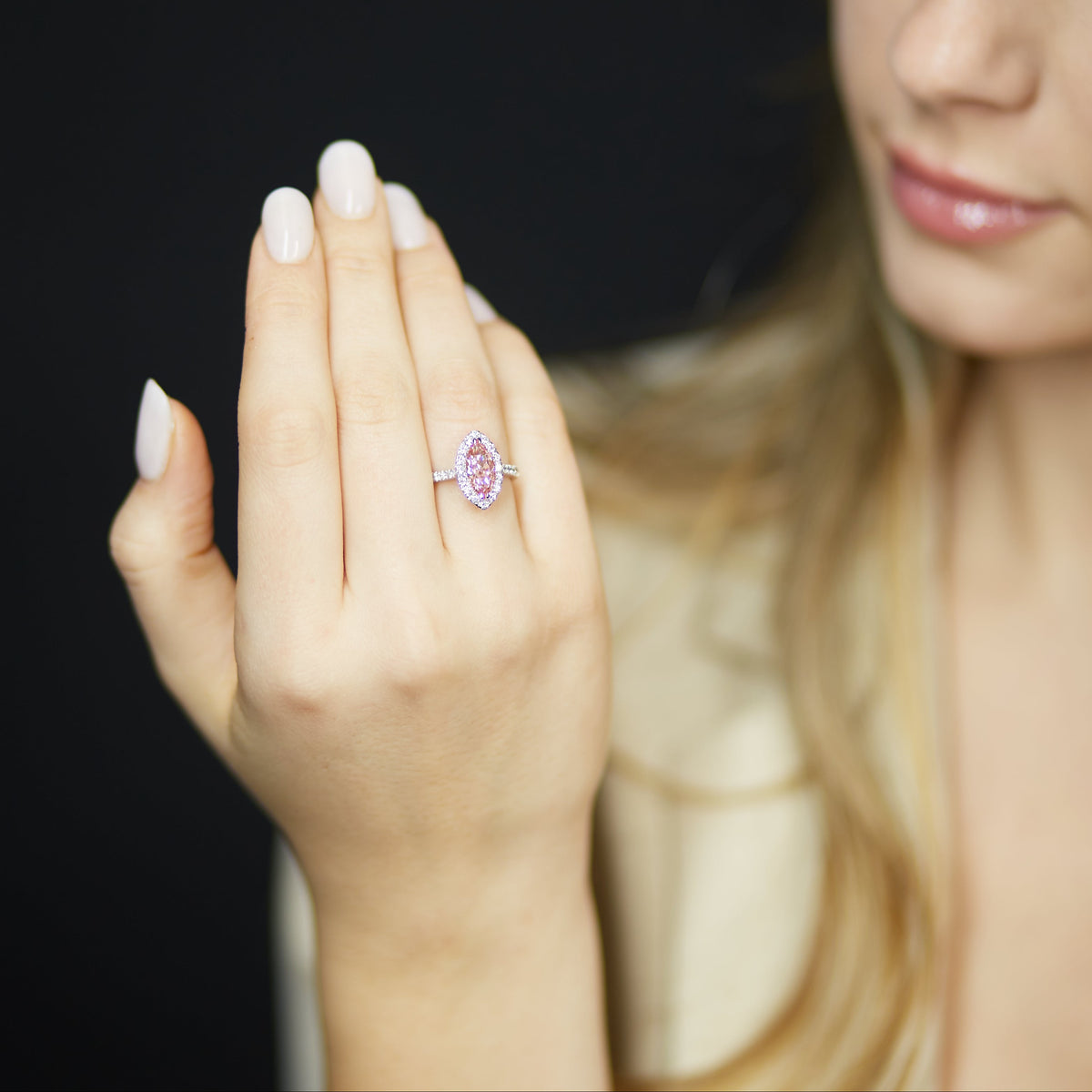 Anello Dreams Pink Marquise