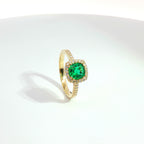 Anello Cushion Halo