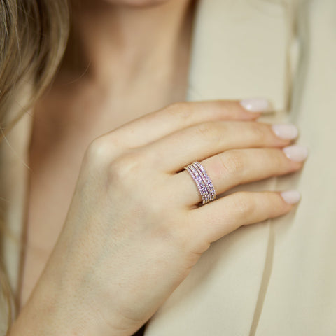 Fascia in oro giallo con diamanti Lab-Grown taglio brillante, 1,52 carati.