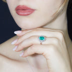 Anello Green Flower