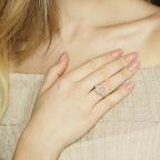 Anello Cushion Trillion Wings