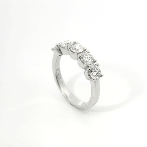 Fedina Bubble in oro bianco con diamanti lab-grown taglio brillante, 1,32 carati.