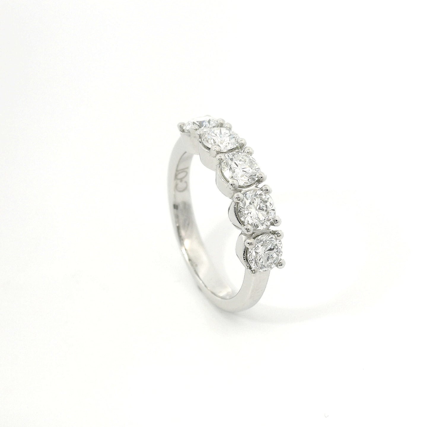 Fedina Bubble in oro bianco con diamanti lab-grown taglio brillante, 1,32 carati.