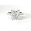 Solitaire in white gold with cushion-cut lab-grown diamond, 5.11 carats.