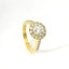 Dreams round ring in yellow gold with brilliant-cut lab-grown diamonds, 1.65 carats.
