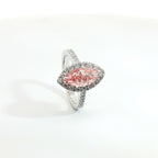 One of One – Pink Marquise Halo