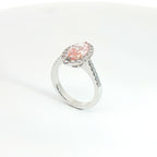 One of One – Pink Marquise Halo