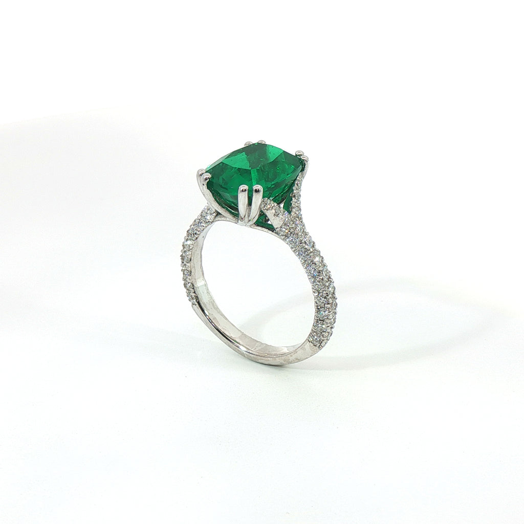 Anello Emerald V Crown