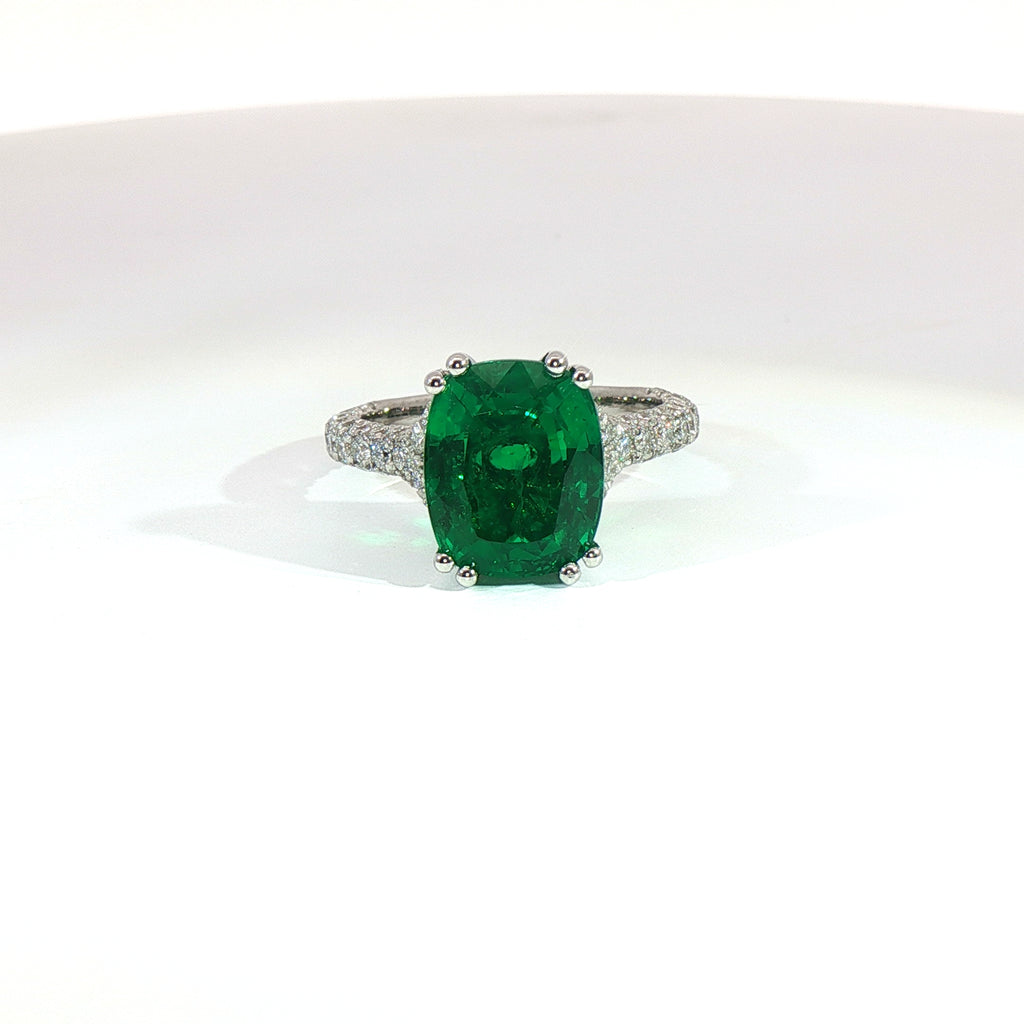 Anello Emerald V Crown