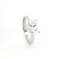 Solitaire with heart-cut lab-grown diamond, 3.01 carats.