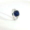Anello Cushion Color Trillion Wings