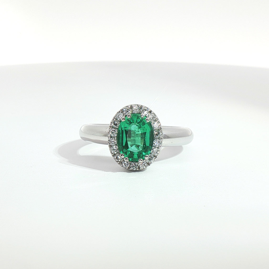 Anello Oval Halo One