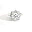 Anello Margherita in Oro Bianco e Diamanti Lab-Grown taglio brillante, 2,68 carati.