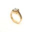 Anello Fancy in oro rosa con diamanti lab-grown taglio cuscino e brillante, 2,03 carati.
