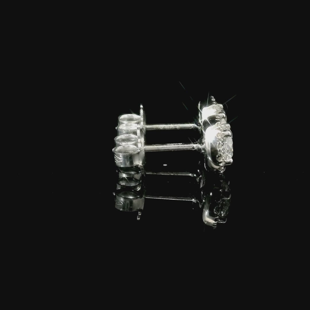 Orecchini Round Halo