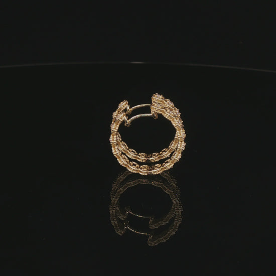 Orecchini Florence in Argento Dorato 925 con Diamanti Lab-Grown 0,24 ct