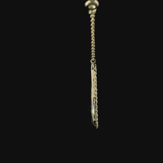 Girocollo con goccia e spot in oro giallo e diamanti lab-grown taglio brillante, 0,26 carati.