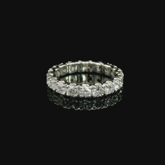 Eternity in oro bianco e diamanti lab-grown taglio brillante, 2,33 carati.