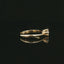 Solitario In Argento 925 Dorato con Diamante Lab-Grown taglio brillante.