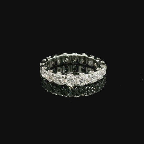 Eternity in oro bianco e diamanti lab-grown taglio brillante, 2,88 carati.