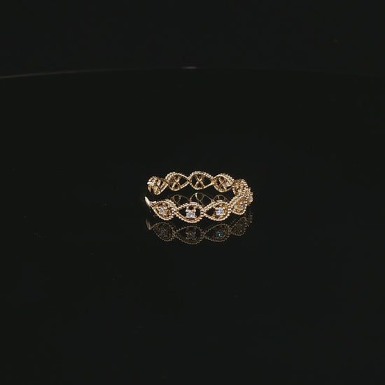 Fedina Infinity in Argento 925 Rodiato con Diamanti Lab-Grown 0,30 ct.