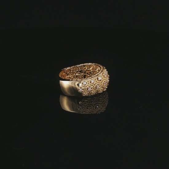 Fascia Florence in Argento Dorato 925 con Diamanti Lab-Grown 0,39 ct