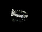 Solitaire with radiant cut lab-grown diamond and brilliant cut lab-grown diamonds on the shank, 3.81 carats.