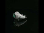 Anello Emerald Pavé Dome