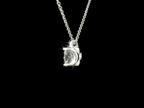 Girocollo punto luce in oro bianco e diamante Lab-grown taglio brillante, 1,57 carati