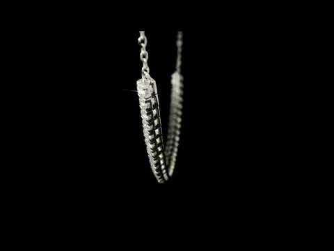 Girocollo tennis in oro bianco e diamanti Lab-grown taglio brillante, 1,96 carati.