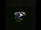 Anello Cushion Color Trillion Wings