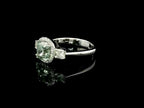 Trilogy One of One – Fancy Green Cushion Halo