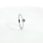 Solitaire in white gold with brilliant-cut lab-grown diamond, 1.80 carats.